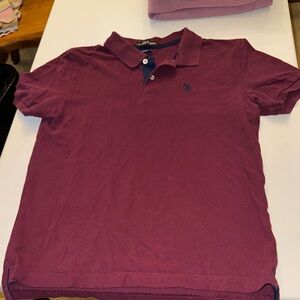 U.S. Polo Assn. Boys' Burgundy Polo Shirt